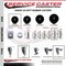 Service Caster 3 Inch Soft Rubber Swivel 58 Inch Threaded Stem Caster Set with Total Lock Brake SCC-TSTTL20S314-SRS-58212-4 - alternate 3